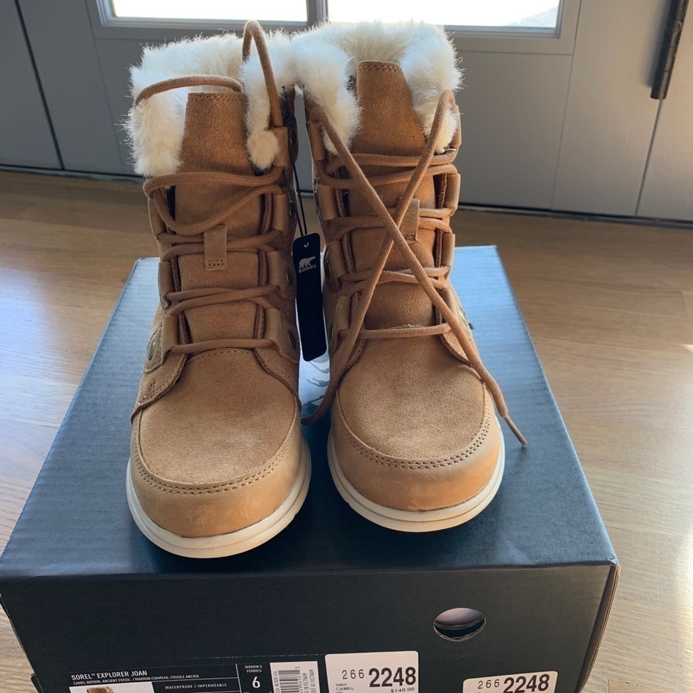 Sorel Explorer Lace-Up Waterproof Suede Boots - Picture 4 of 12